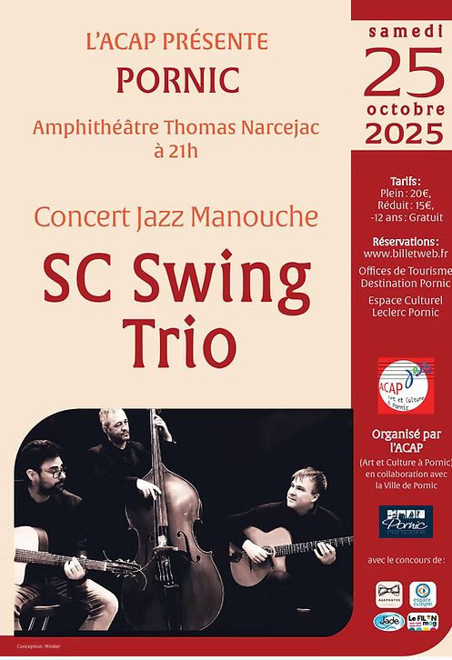 Concert: SC Swing Trio pornic