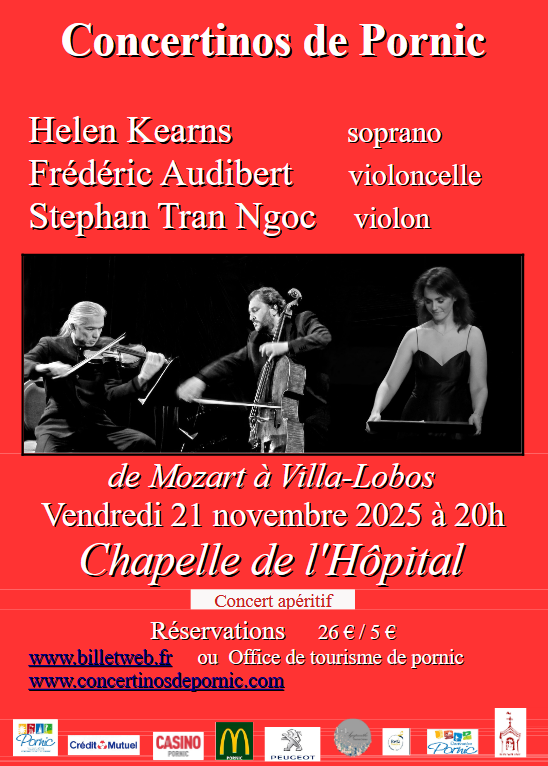 Concertino de Pornic : de Mozart à Villa-Lobos par un trio de solistes pornic
