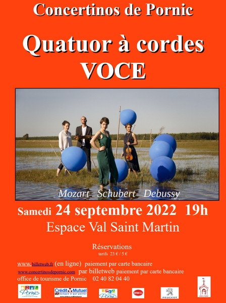 CONCERTINO DE PORNIC : VOCE/QUATUOR A CORDES PORNIC