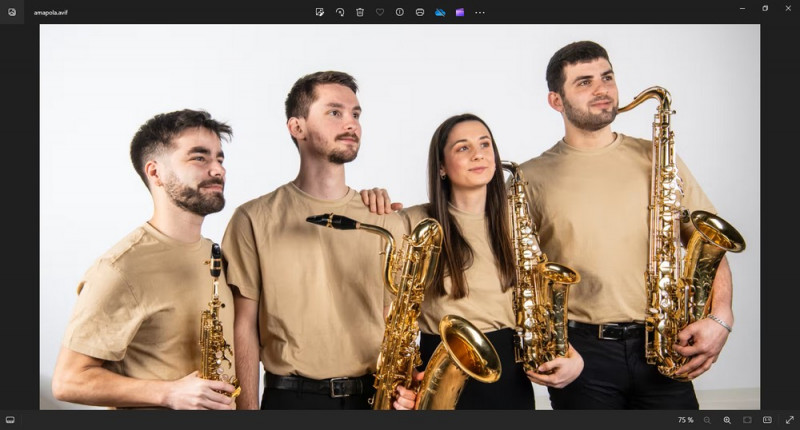 Amapola Pornic musica classical concert with four saxophonists