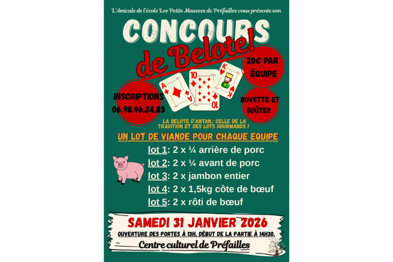 Concours de belote