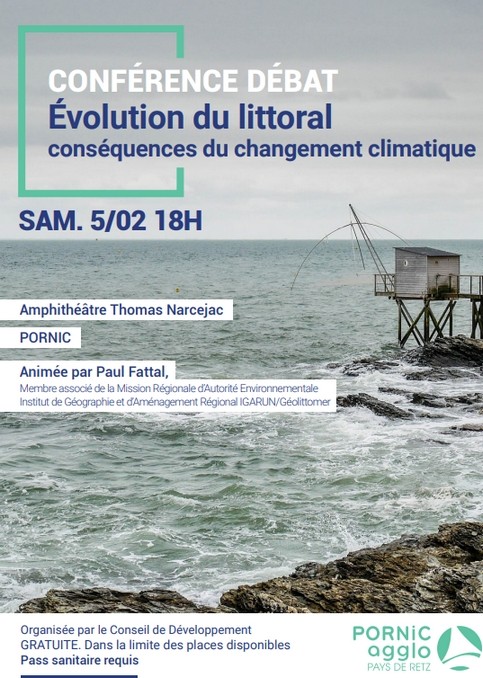 CONFERENCE DEBAT: EVOLUTION DU LITTORAL PORNIC CLIMAT 