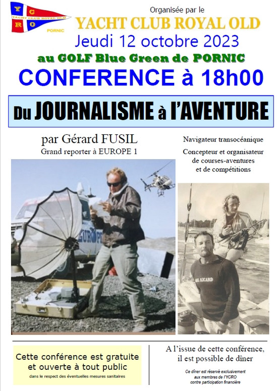 CONFERENCE: DU JOURNALISME A L'AVENTURE PORNIC
