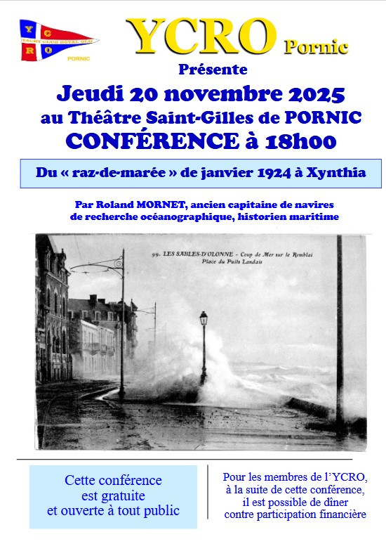 Conférence : Du Raz-de-marée de janvier 1924 à Xynthia