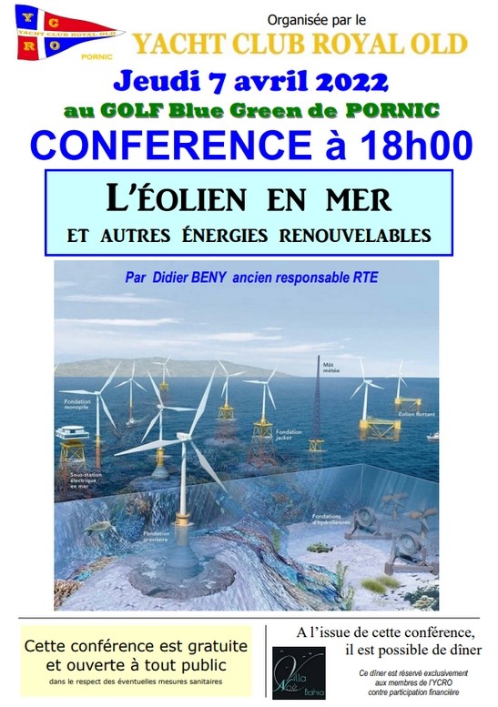 CONFERENCE: L'EOLIEN EN MER PORNIC