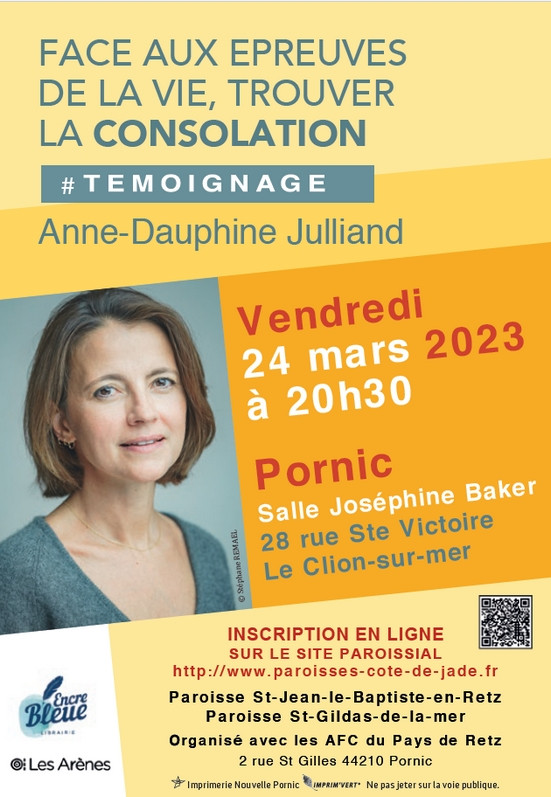 CONFÉRENCE: LA CONSOLATION PORNIC