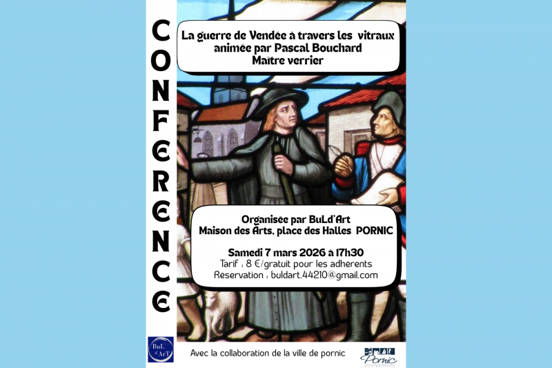 Vortrag: Der Krieg in der Vendée anhand der Glasmalereien von BuLd'Art Destination Pornic