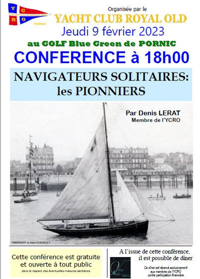 CONFERENCE: NAVIGATEURS SOLITAIRES, LES PIONNIERS PORNIC