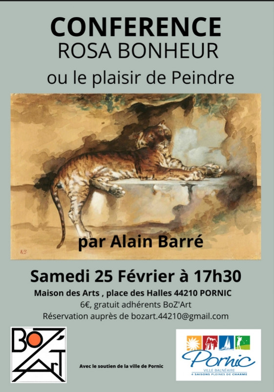 CONFERENCE: ROSA BONHEUR OU LE PLAISIR DE PEINDRE  PORNIC