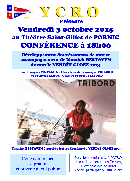 Conférence : tribord Yannick Bestaven  Pornic