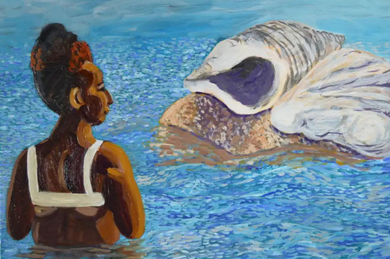 exposition peintures dessins Pauline Jamet prefailles destination pornic salle du conseil municipal