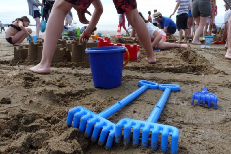 Concours de châteaux de sable Saint-Michel-Chef-Chef