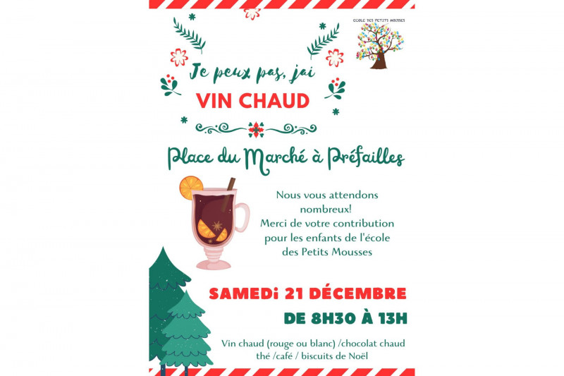 Vin chaud sur le marché de Préfailles