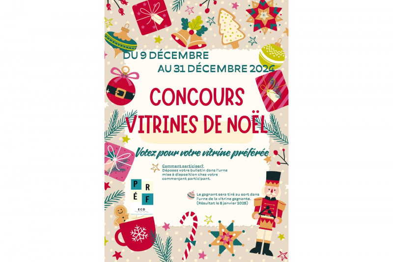 concours vitrines noël préfailles destination pornic association  des commercants préf eco décorations lumières