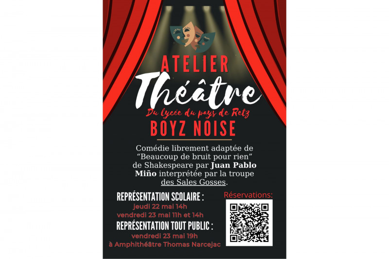 spectacle théâtre pornic amphithéâtre narcejac destination pornic lycée du pays de retz boyz noise william shakespeare juan pablo mino classe seconde première terminale