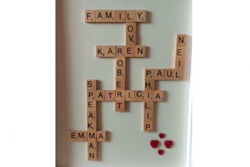 Atelier déco lettres bois façon scrabble