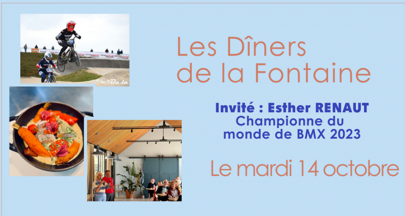 Dîner de la Fontaine avec Esther Renaut pornic