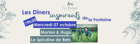 Dîner de la Fontaine avec Marion et Hugo pornic