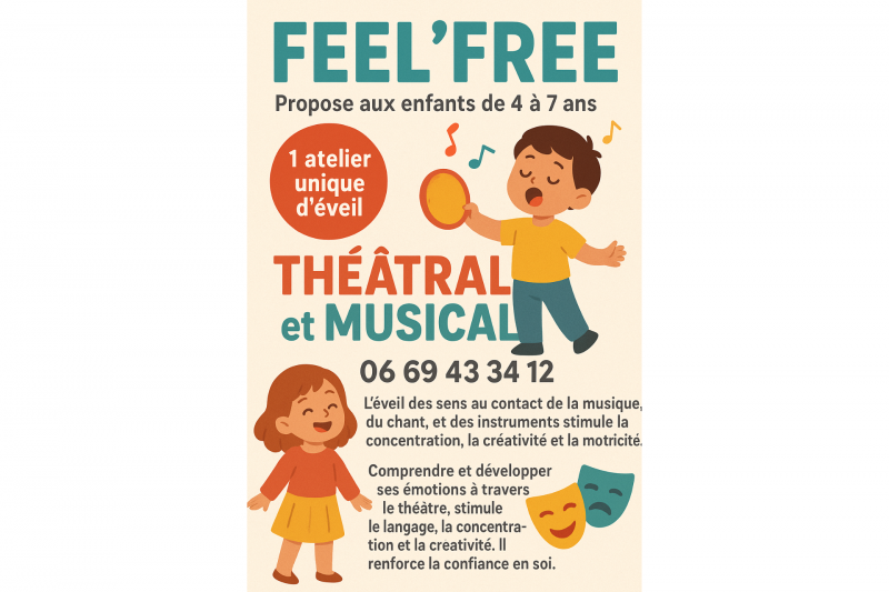 Musikalische und theatralische Früherziehung Feel Free Kulturvereinigung Destination Pornic