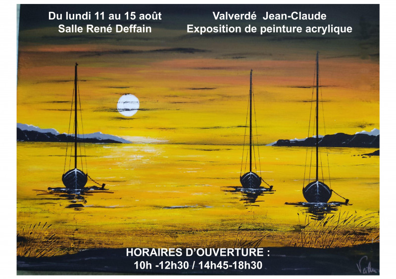 peinture acrylique exposition jean claude valverde prefailles destination pornic salle rené deffain