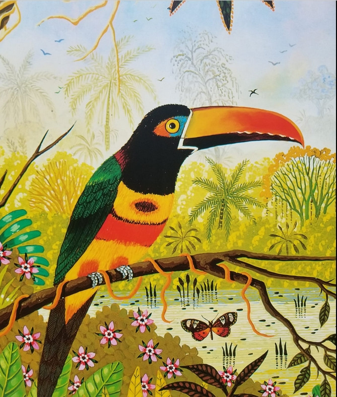 Exposition de peintures d'Alain Thomas: mille et une fééries pornic émaux de Longwy soies livres peinure naïve