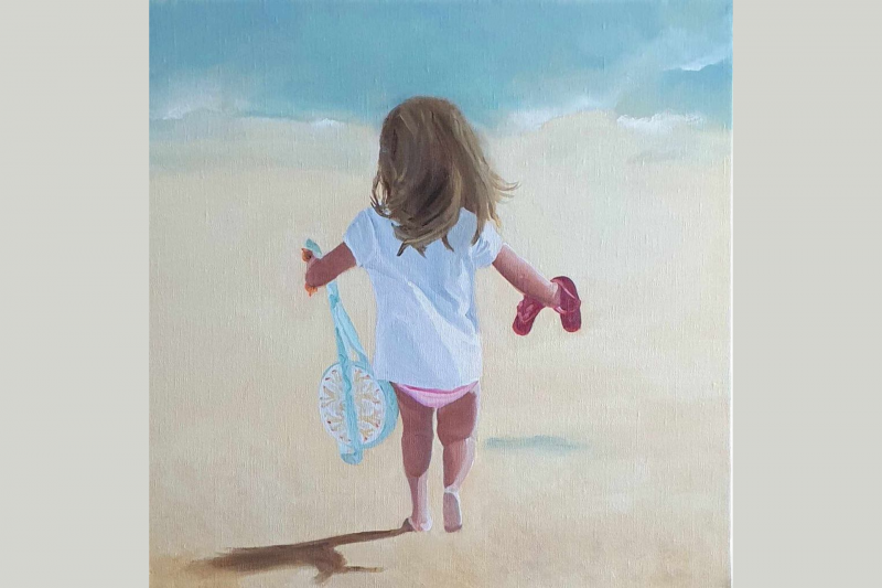 Exposition de peintures de Mme Richer huile Destination Pornic