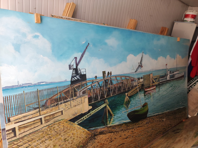 Exposition de très grandes toiles