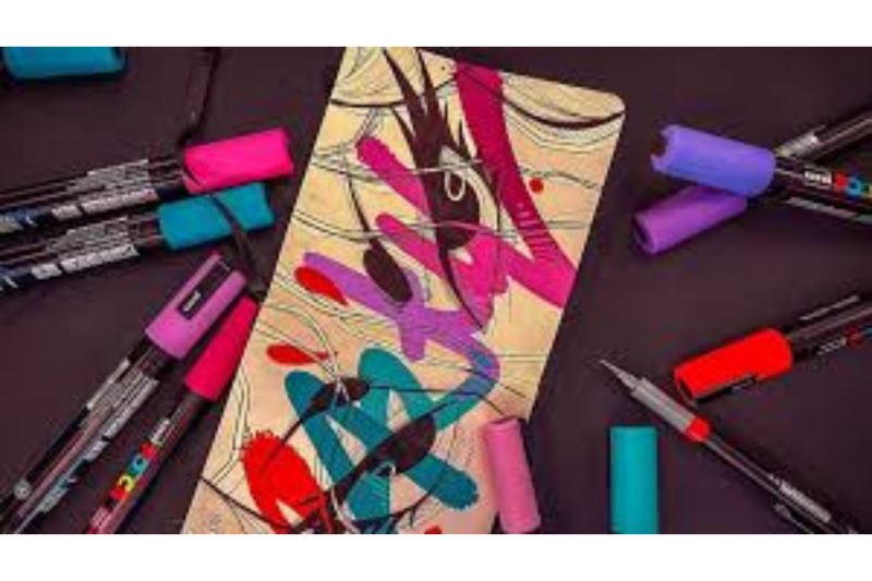 Exposition : Hélène DROYAUX tableau posca Destination Pornic