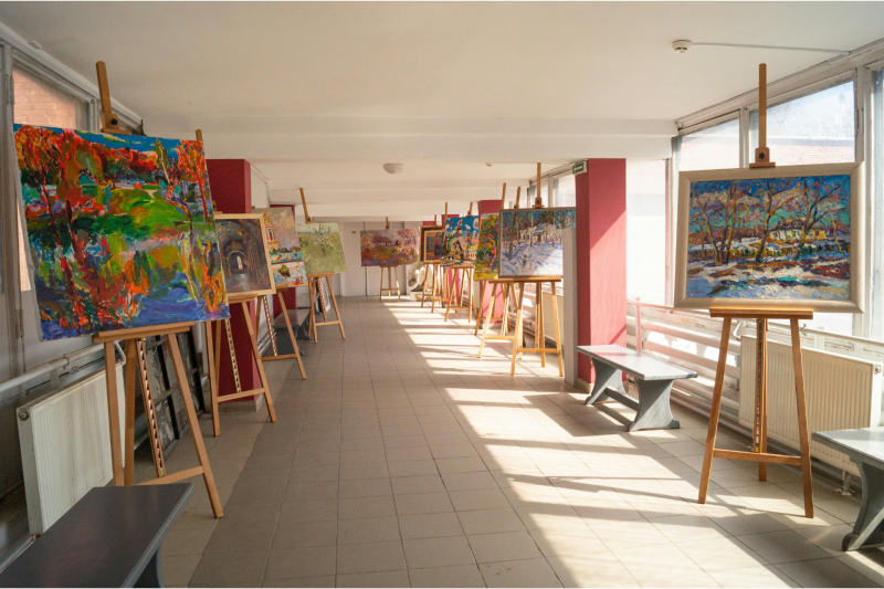 exposition peinture bibliothèque La Bernerie en Retz