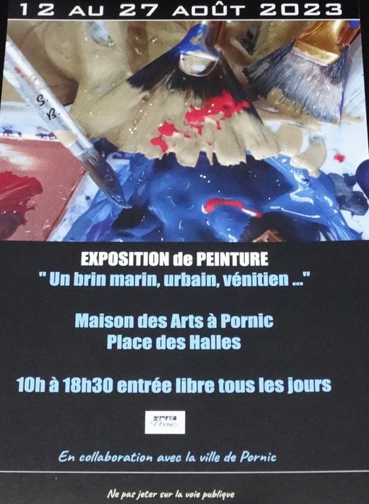 EXPOSITION: SANDRINE BOUJU PORNIC PEINTURES
