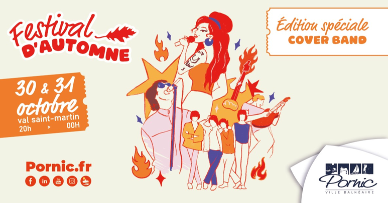 Festival d'automne 2026, édition cover band pornic   amy winehouse, coldplay, muse, téléphone, ACDC
