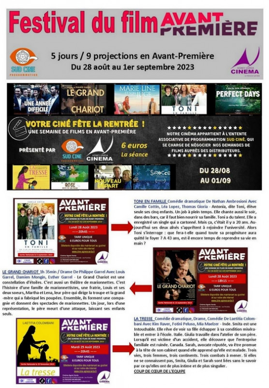 FESTIVAL DU FILM AVANT-PREMIÈRE PORNIC