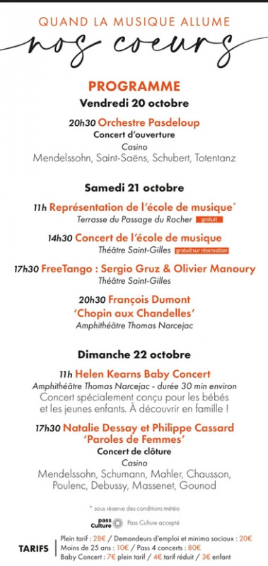 FESTIVAL PORNIC CLASSIC  PROGRAMME PORNIC