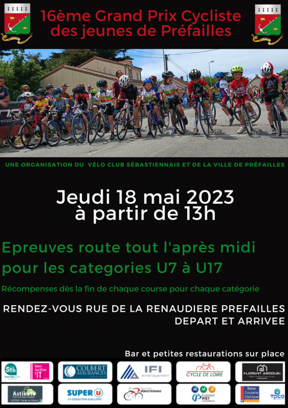 COURSE VELO- GRAND PRIX CYCLISTE DES JEUNES - Préfailles