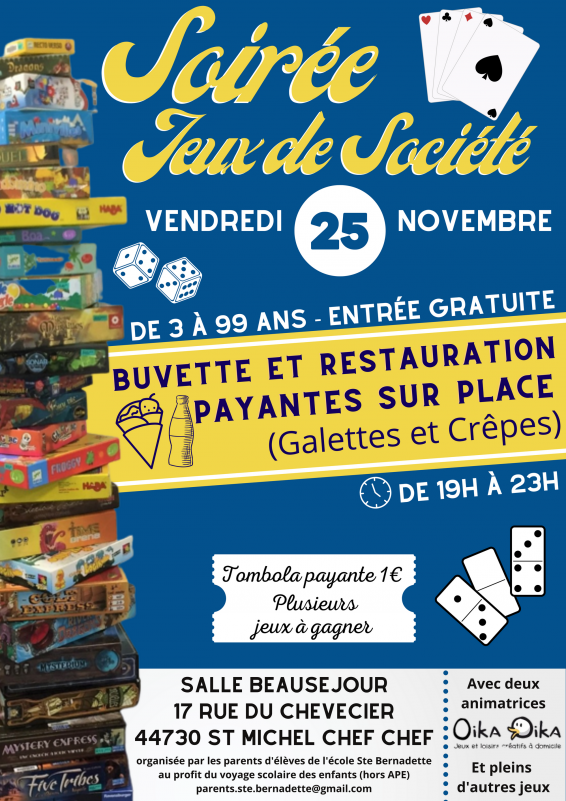 Soirée jeux de société