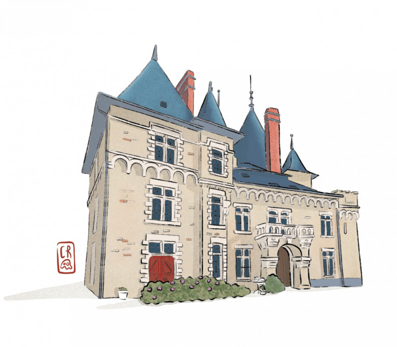 Illustration château de Pornic, 