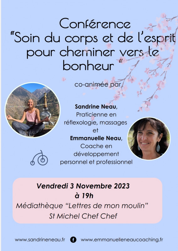 Conférence sur le bonheur à Saint Michel Chef Chef