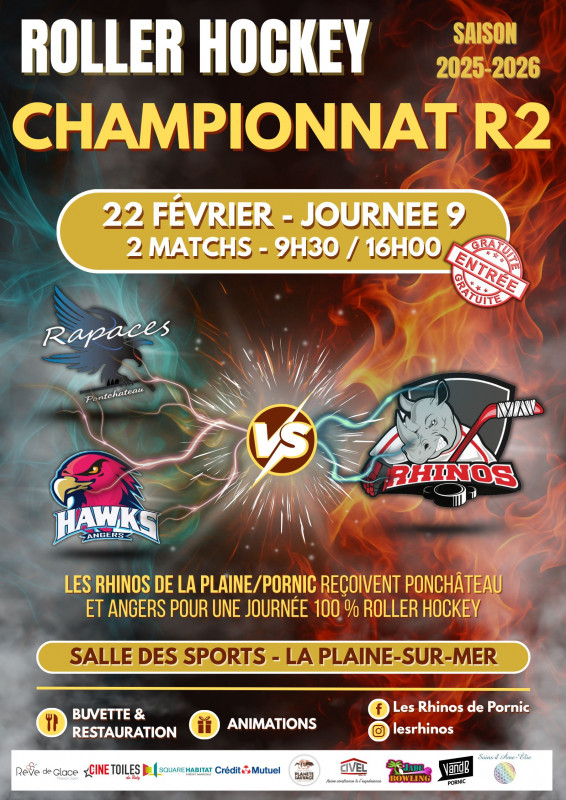 championnat régional roller hockey les rhinos la plaine sur mer