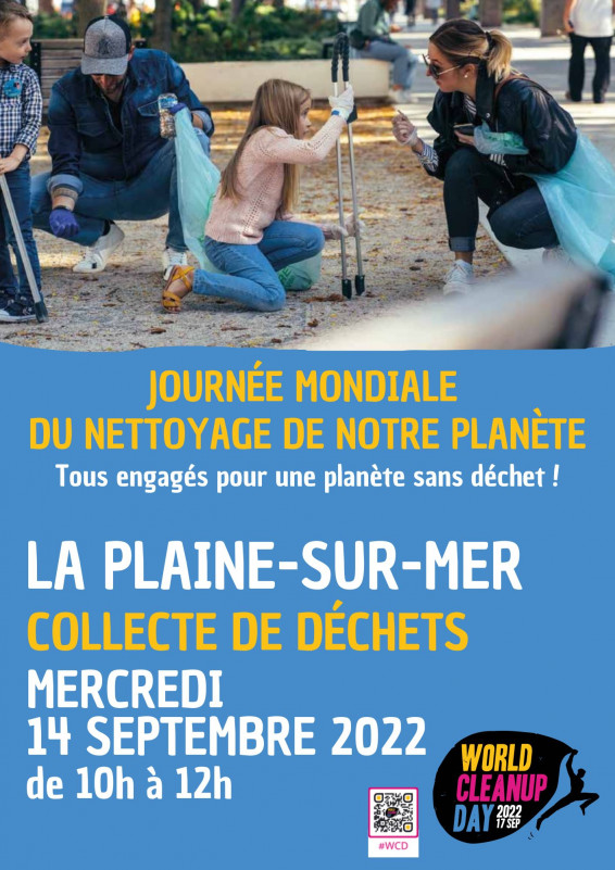 JOURNÉE MONDIALE DU NETTOYAGE DE NOTRE PLANÈTE  A LA PLAINE-SUR-LER