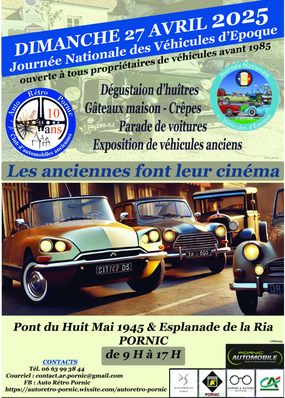 Journée nationale des véhicules d'époque pornic