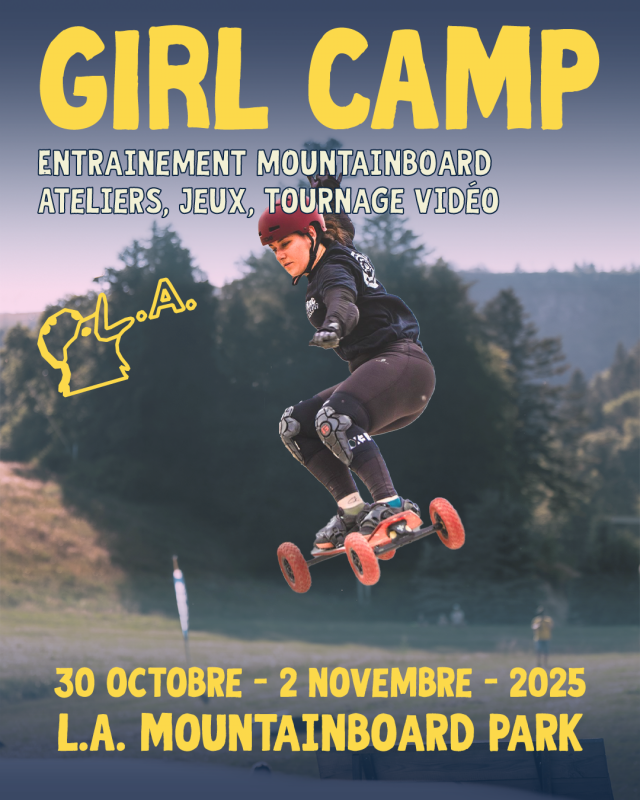 Girl camp au L.A Mountainboard Park skate tout terrain pour les filles camp rouans france