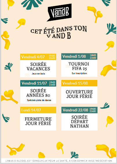  L'été au V and B pornic