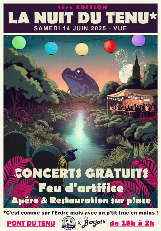 La Nuit du Tenu concert feu d'artifice apéro vue