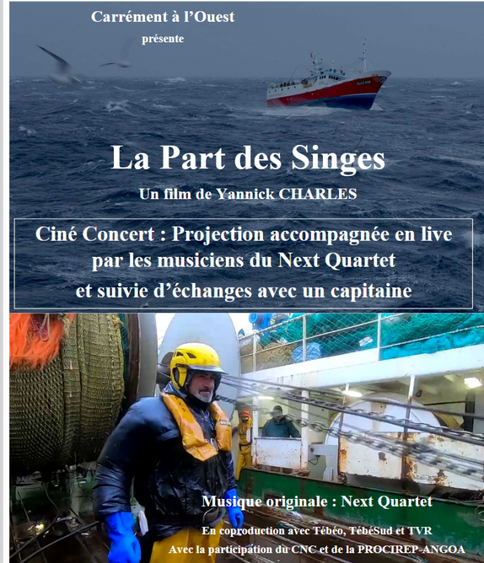 La part des singes: ciné concert  Pornic