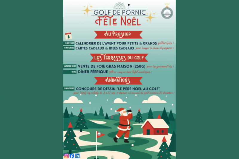 Le Golf de Pornic fête Noël