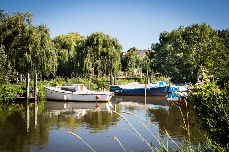 Le port de la Morinière, balade en bateau sur l'acheneau, toue traditionnelle