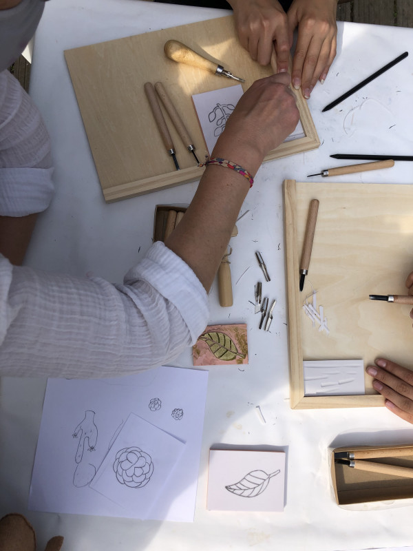 Les Ateliers d'Anne-Laure pour ados (+12 ans) et adultes : LINOGRAVURE
