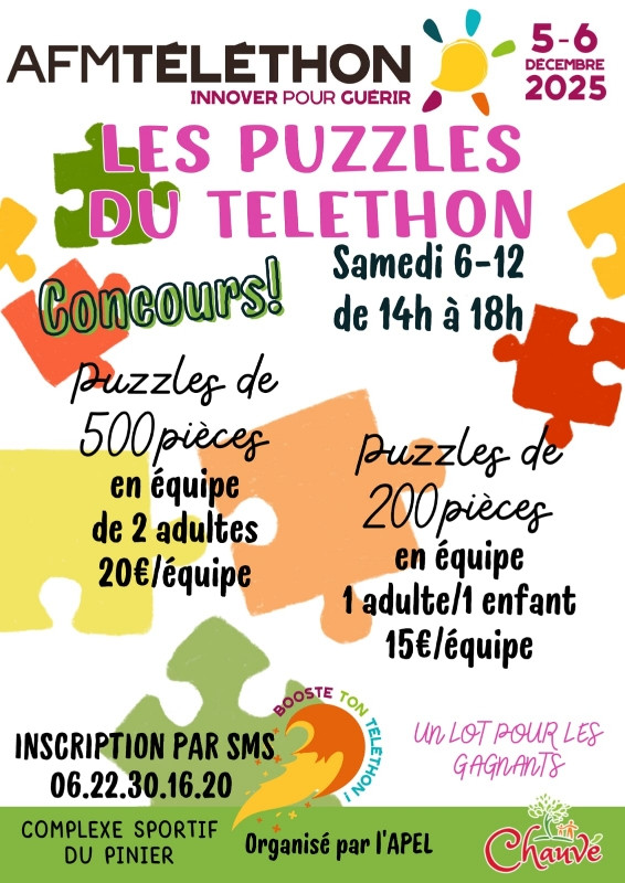 Les puzzles du Téléthon