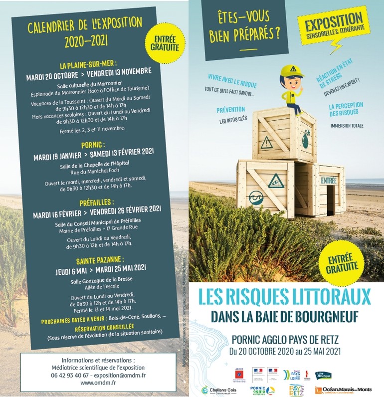 LES RISQUES LITTORAUX DANS LA BAIE DE BOURNGEUF PORNIC EXPOSITION