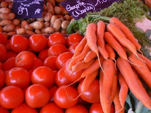 Marché de la Birochère, produits locaux, panier repas